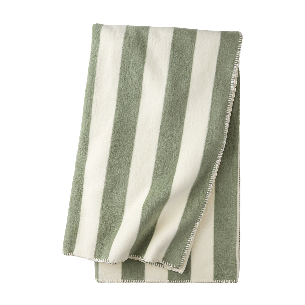 Plaid en coton vert, FIFTY-FIFTY, DESFORGES