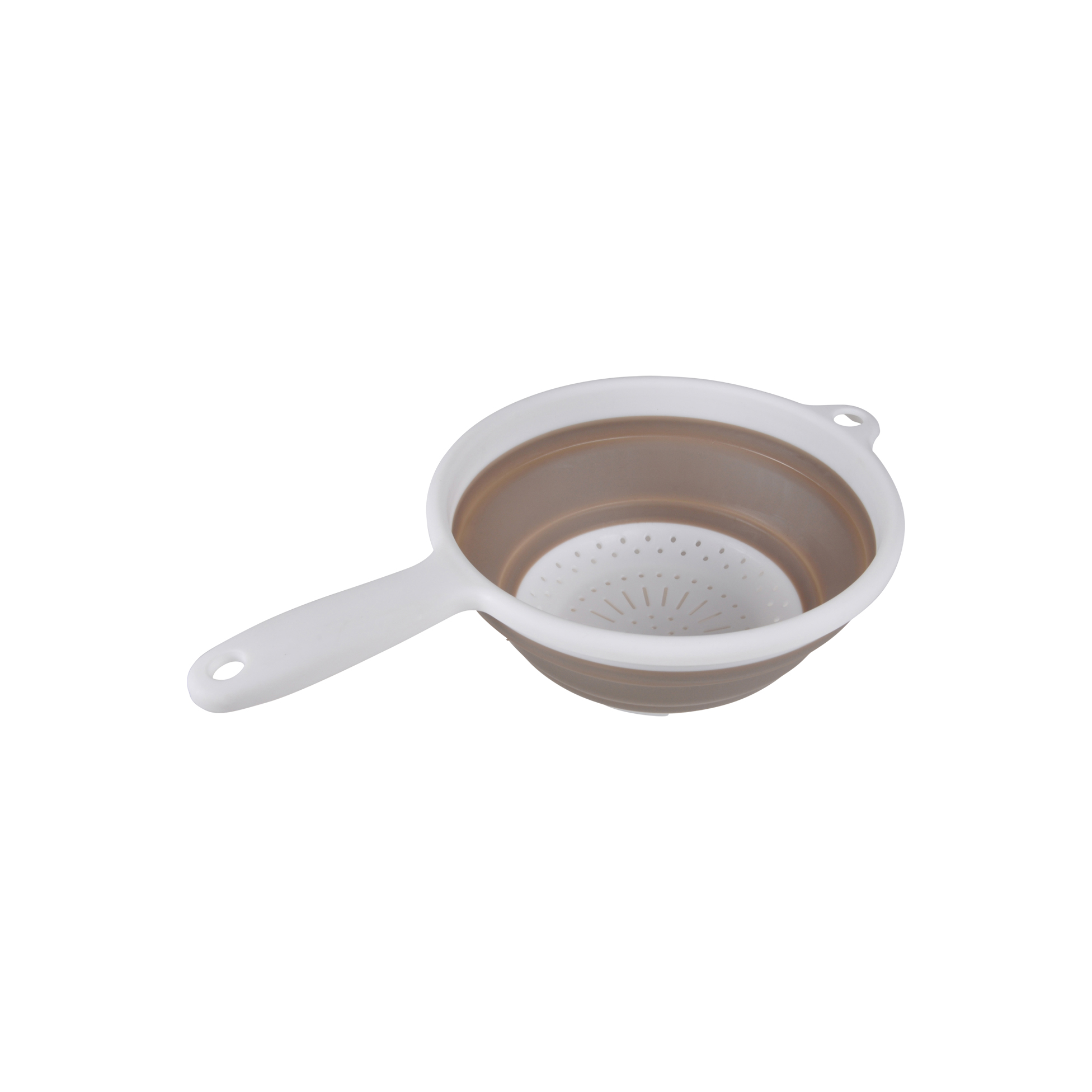 Passoire retractable avec manche Taupe, EDEN