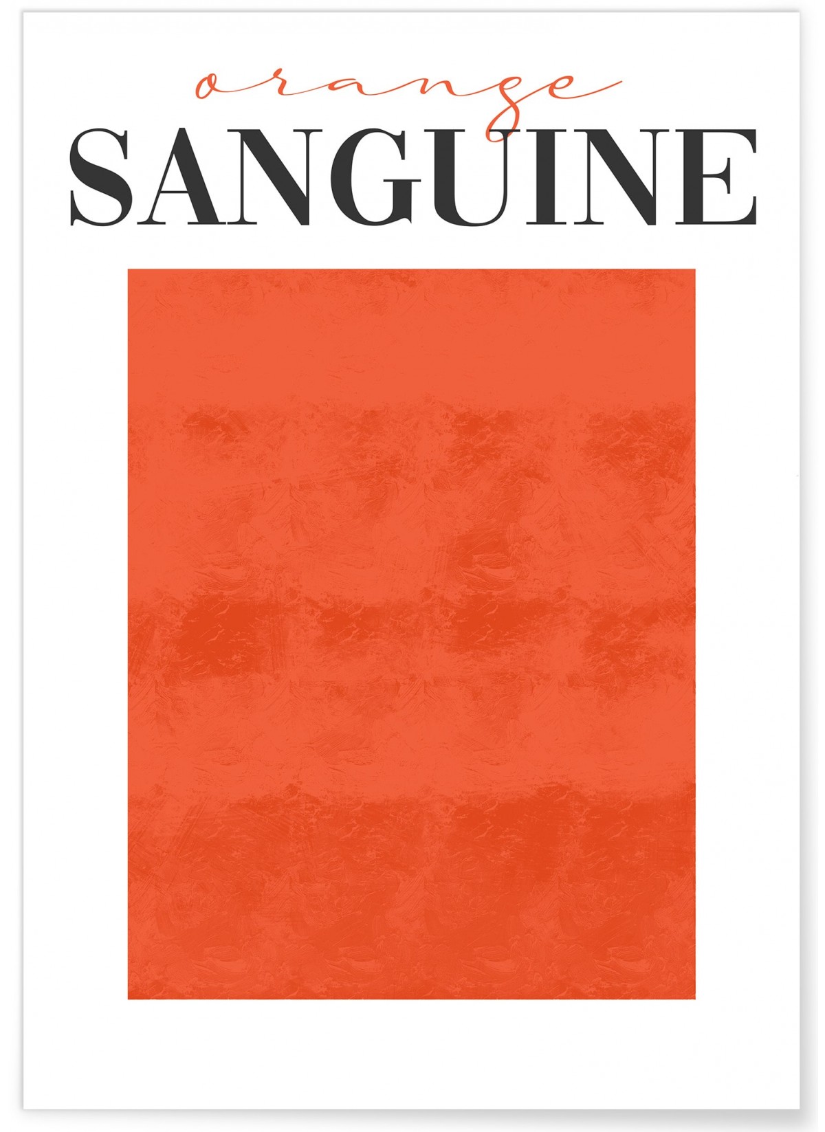 Affiche Orange Sanguine, L'AFFICHERIE
