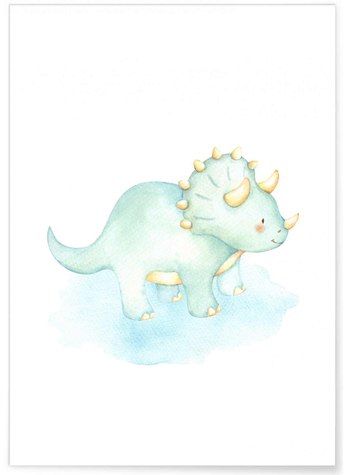 Affiche Enfant Tricératops, L'AFFICHERIE
