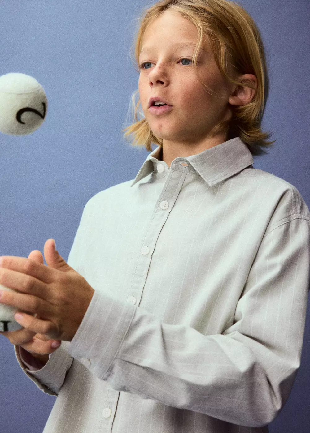 Chemise 100 % coton rayures, MANGO KIDS