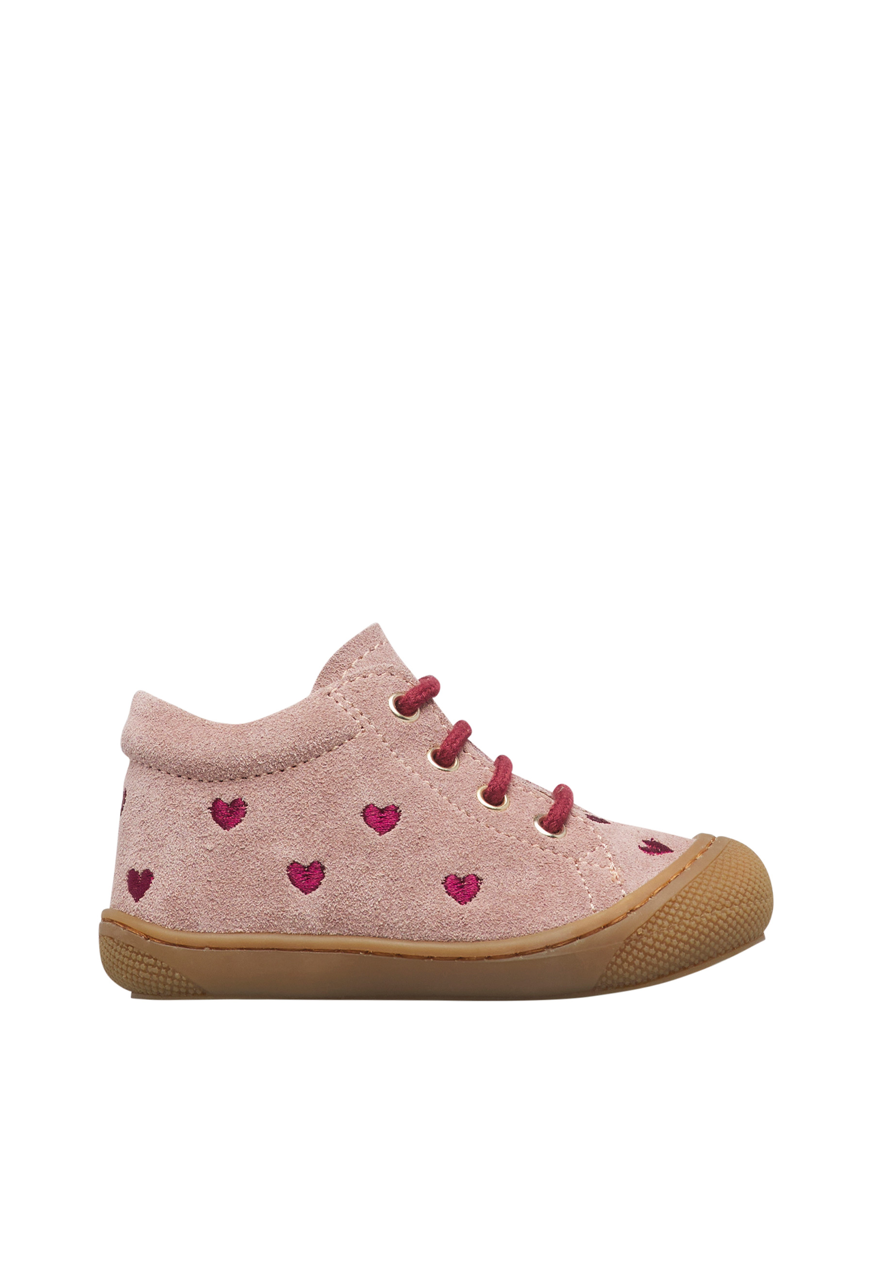 Chaussures premiers pas en suède COCOON EMBR.HEARTS, NATURINO