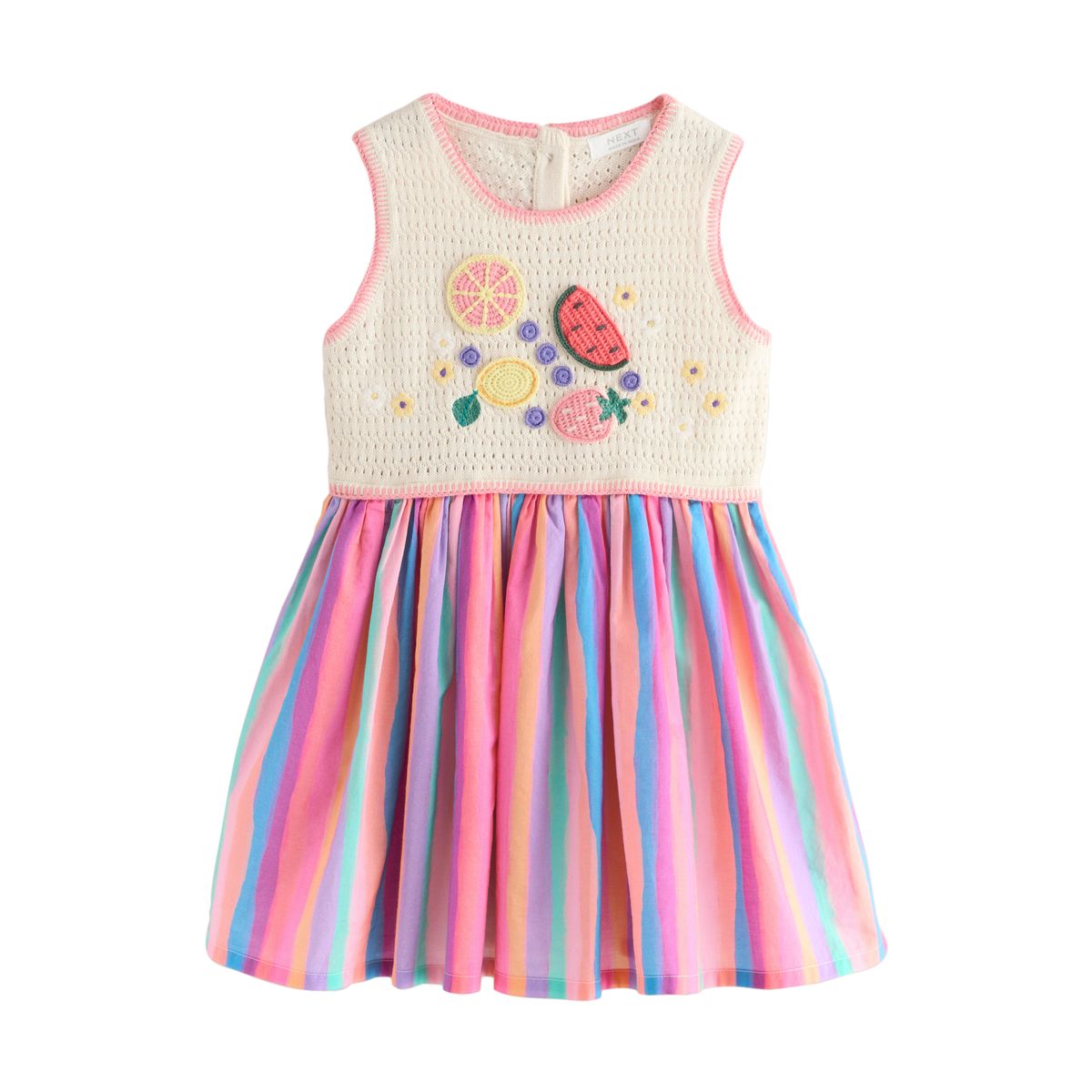Robe brodée motif fruits, NEXT