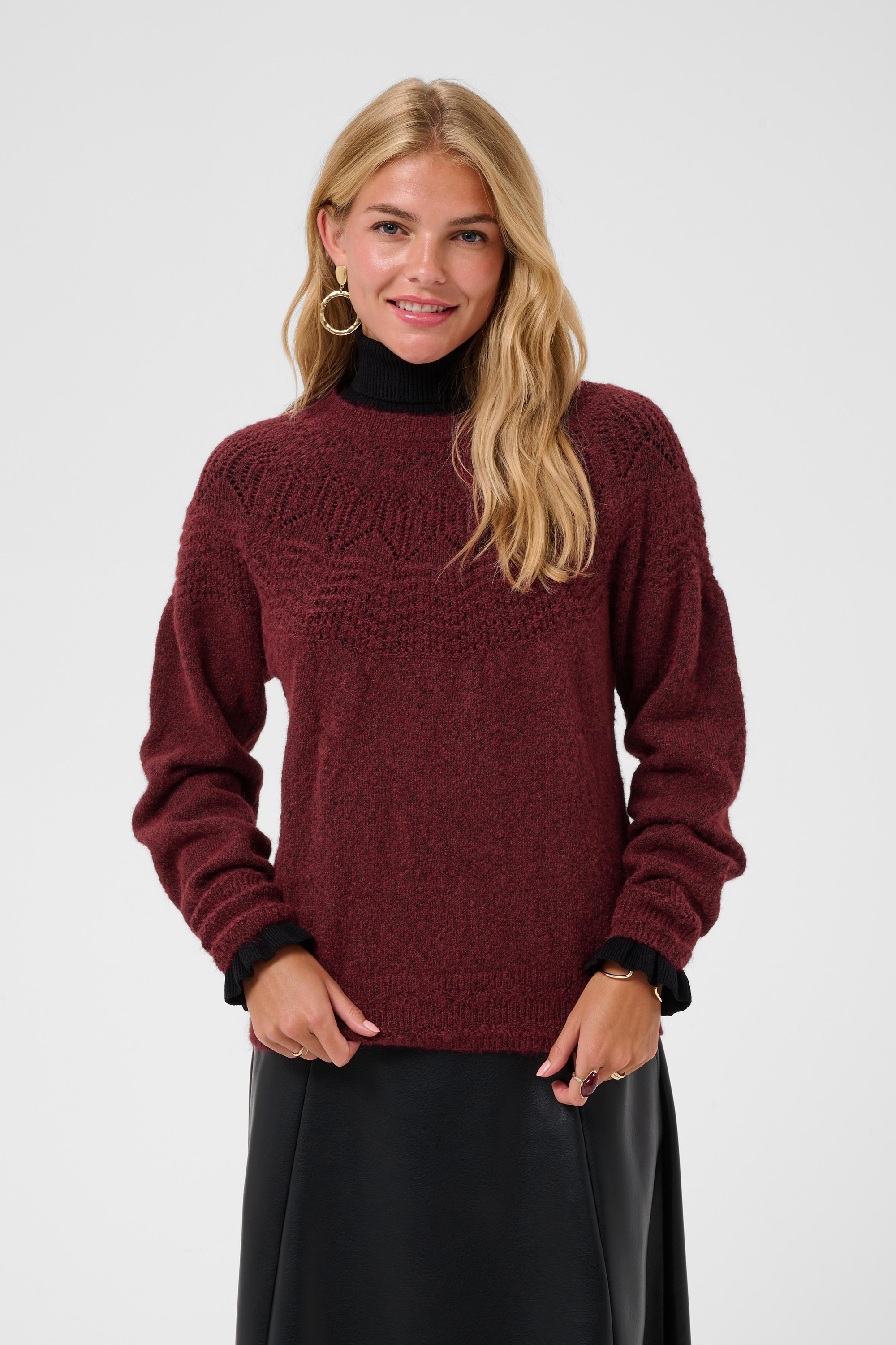 Pullover tricoté, CREAM