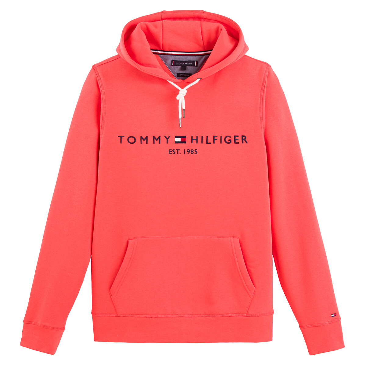 Tommy logo hoodie in cotton mix Tommy Hilfiger | La Redoute