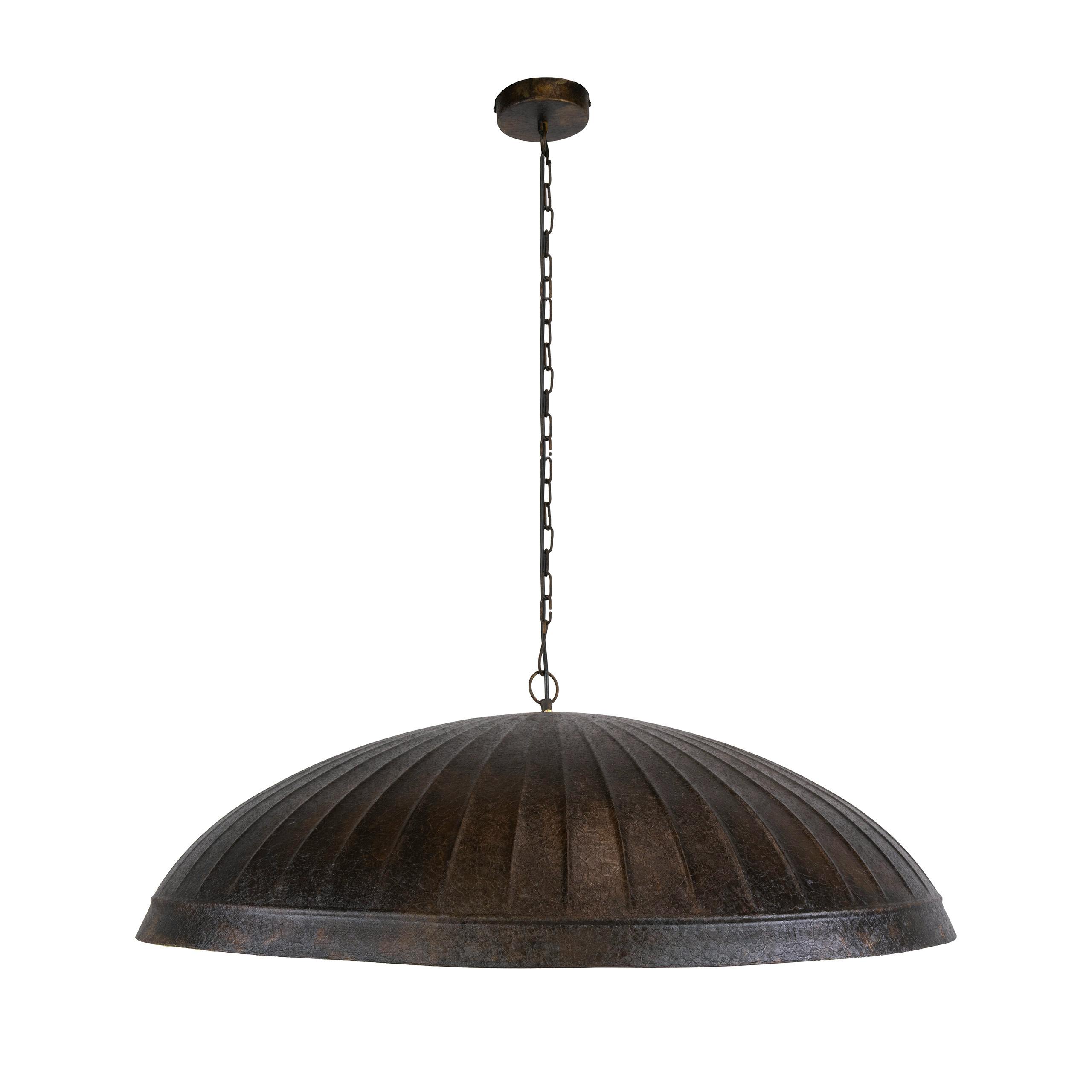 Suspension de table en métal brun vintage Ø90 cm RALF, PIER IMPORT
