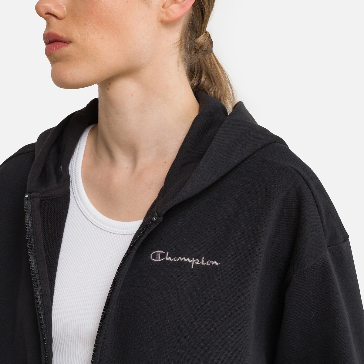 Champion sweater shop dames zwart leer