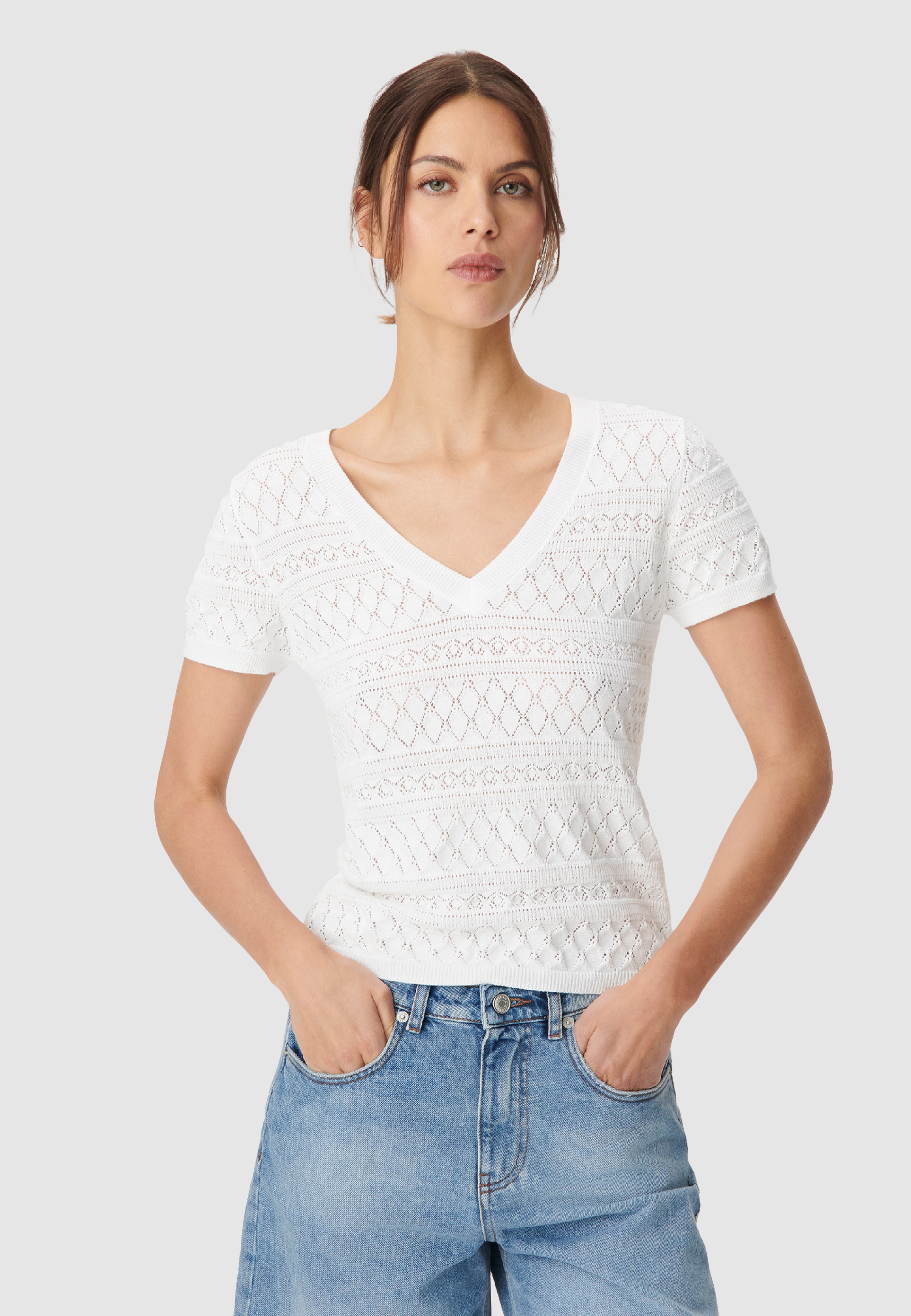 Pull maille Pointelle ajourée, IKKS