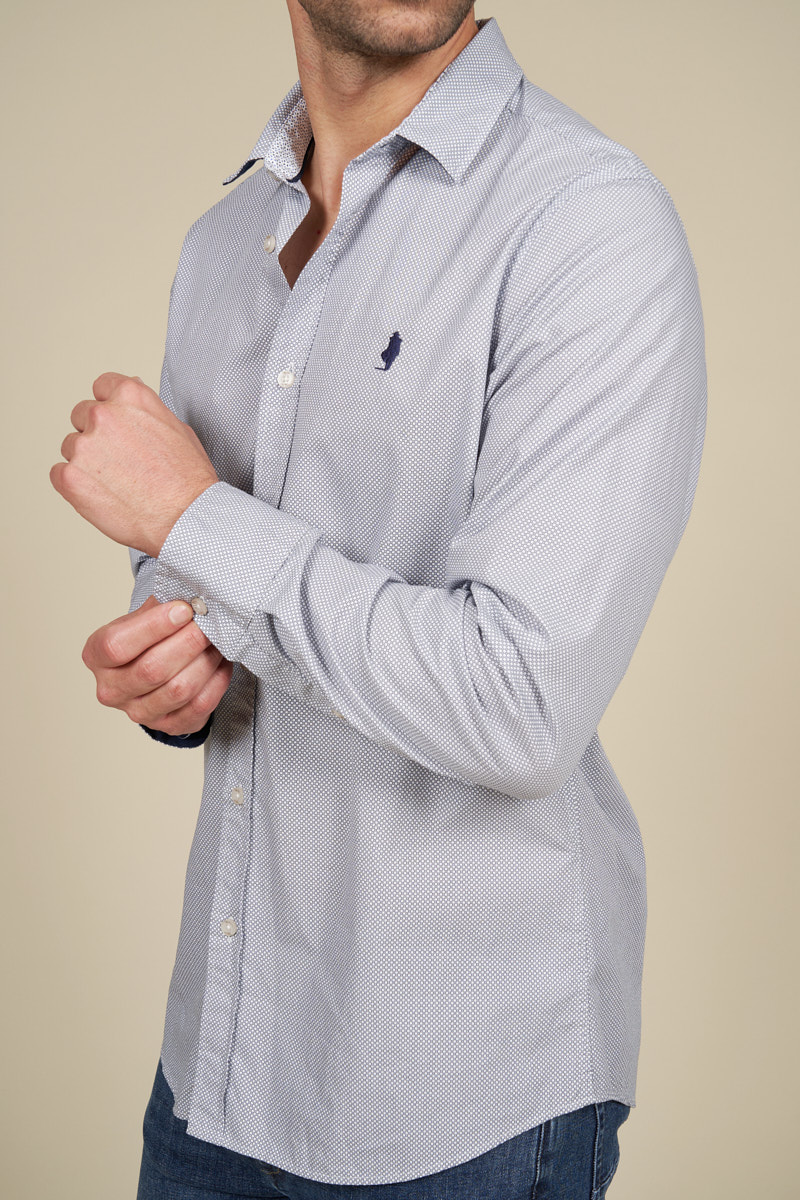 Chemise imprimée à motifs petites fleurs, MCS