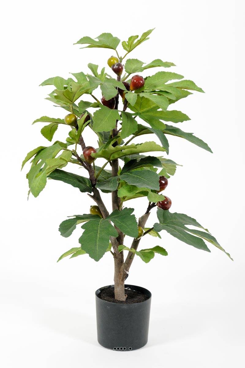 Figuier artificiel en pot avec fruits, ARTIFICIELLES