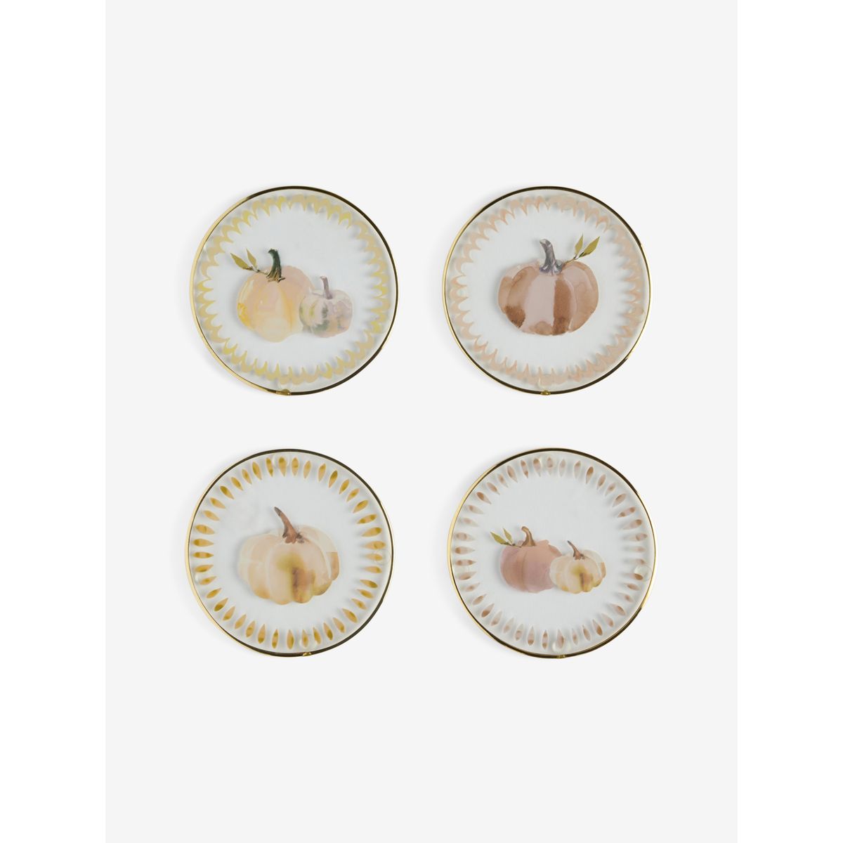 Sous-verre citrouille en verre, lot de 4, NEXT