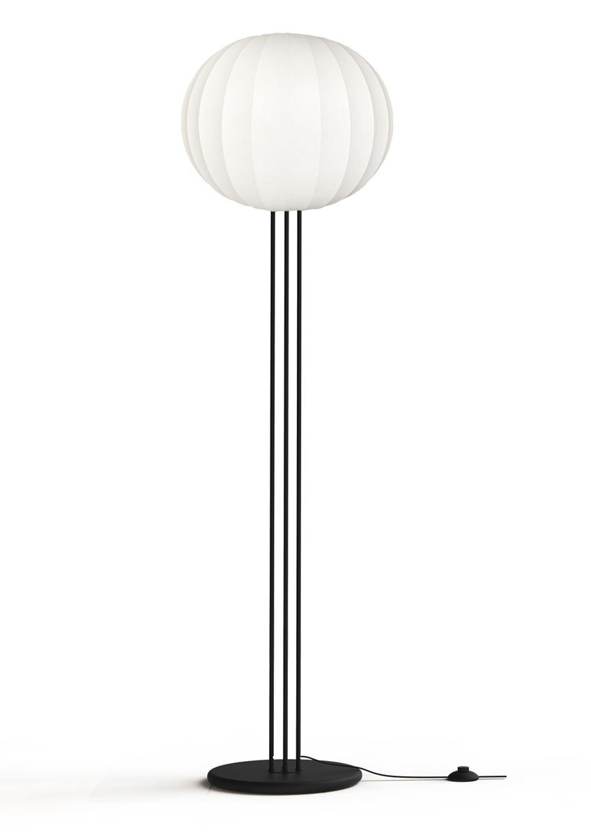Lampadaire design en métal scandinave, BELOUNE, ALUMINOR