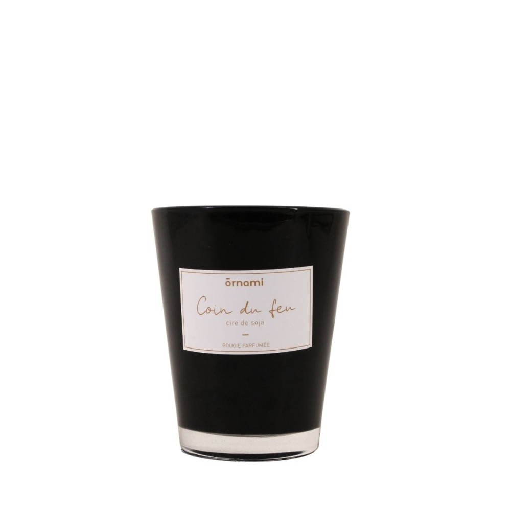 Bougie parfumée en cire de soja "Coin du feu" 280GR, ORNAMI