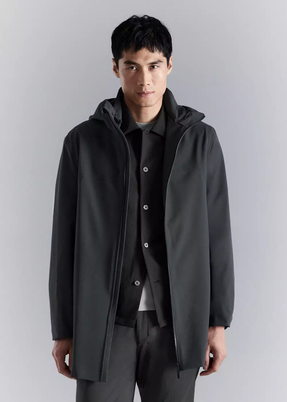 Parka déperlante à poches, MANGO MAN
