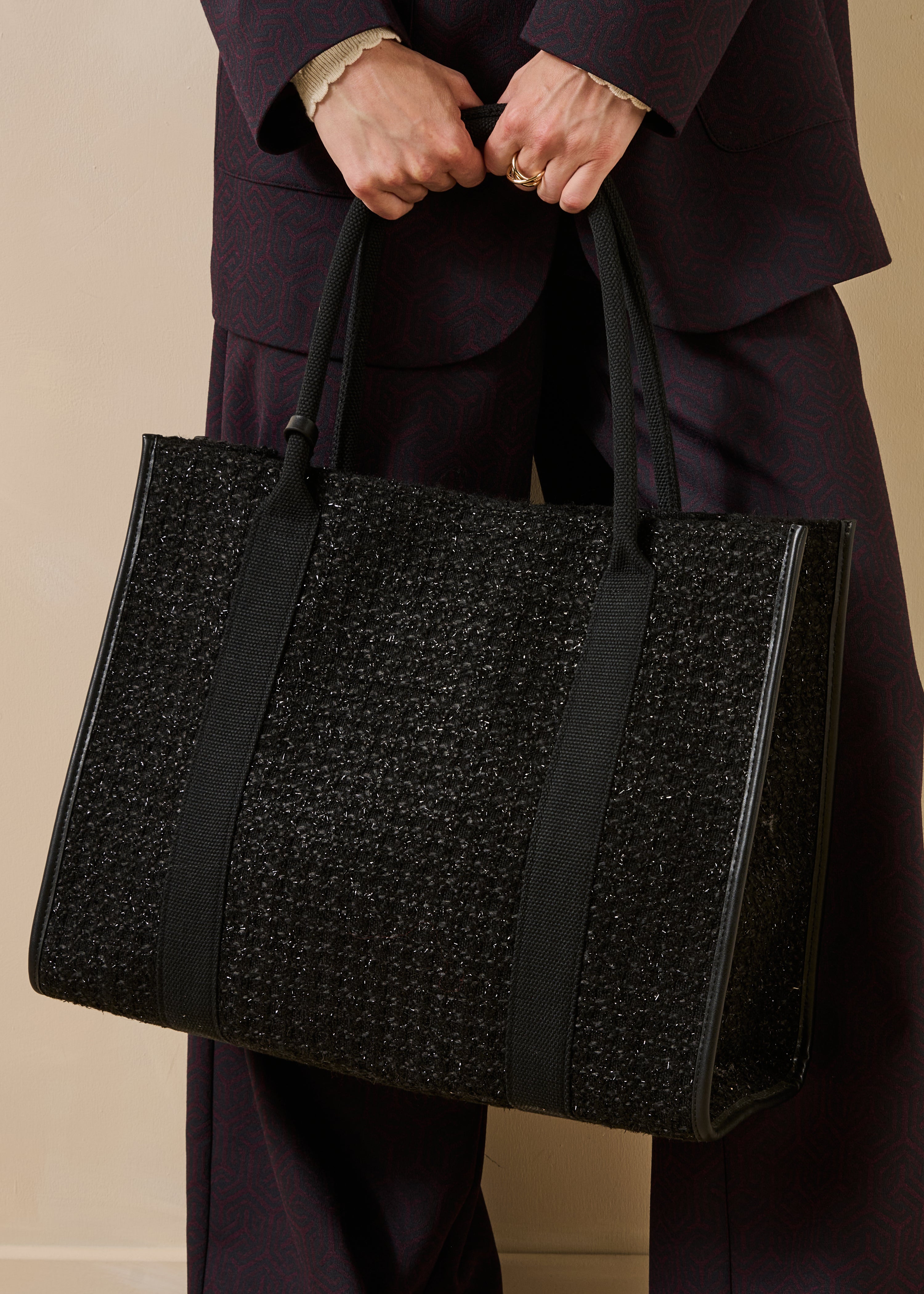 Sac cabas effet tweed, LA FEE MARABOUTEE