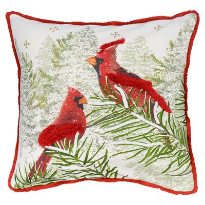 Подушка декоративная с рисунком Northern cardinal из коллекции New Year Essential, 45х45 см TKANO