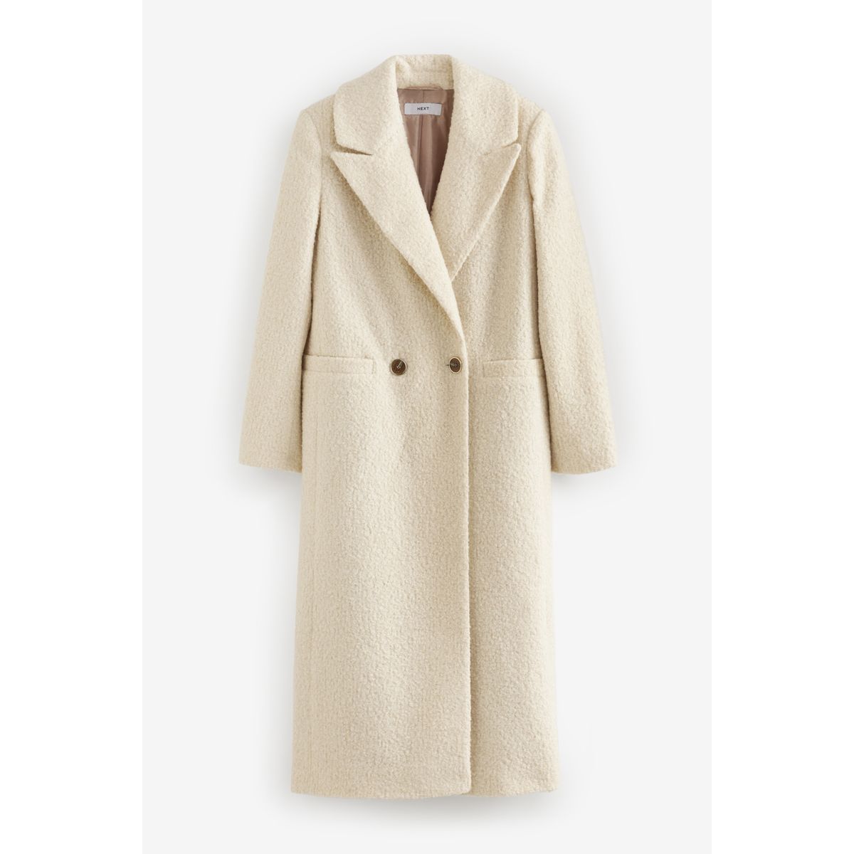Manteau long creme outlet
