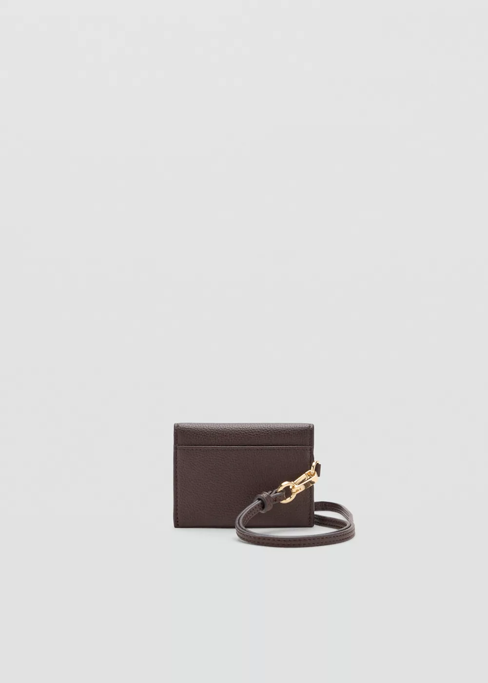 Porte-cartes à rabat avec bouton en forme de bijou, MANGO