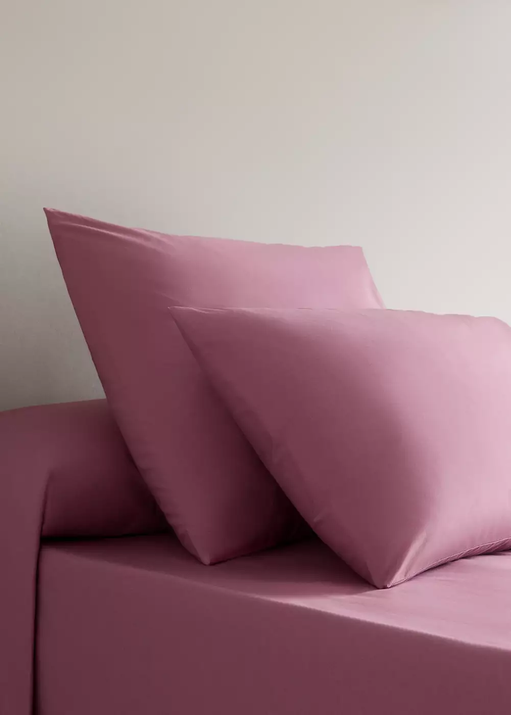 Deux taies d’oreiller percale de coton 60x60 cm, MANGO HOME