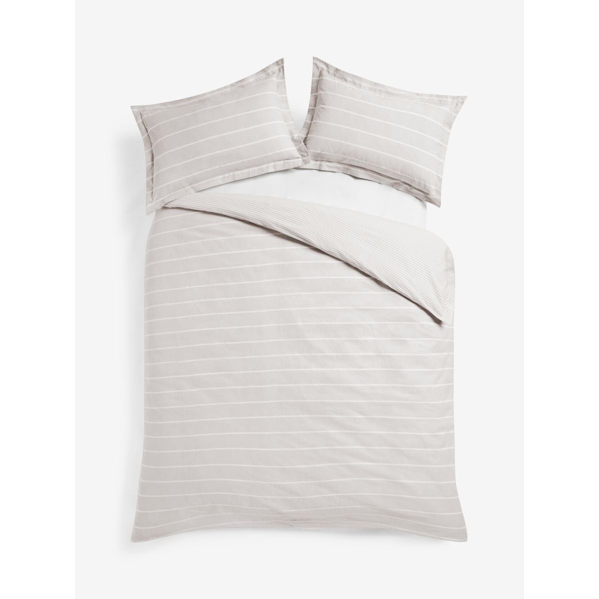 Housse de couette et taie d'oreiller rayées, NEXT
