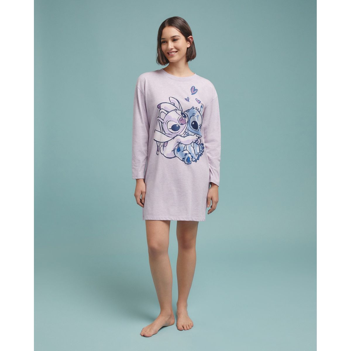 Ensemble pyjama enfant. Chemises et chemise Stitch 626 tissu design assorti  chemise de nuit maman et couverture