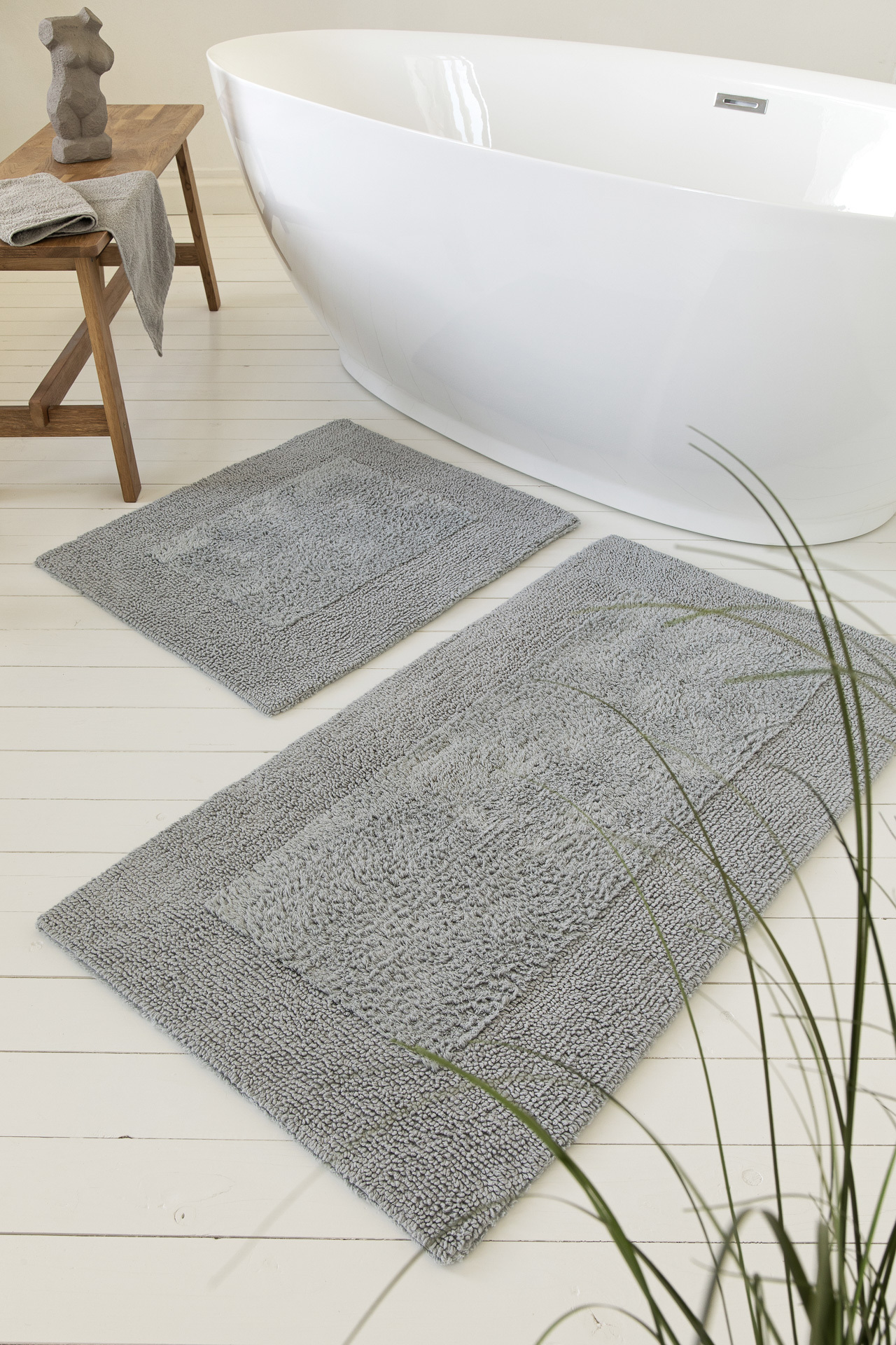 Tapis de bain coton doux réversible ,  FINN, WECON HOME