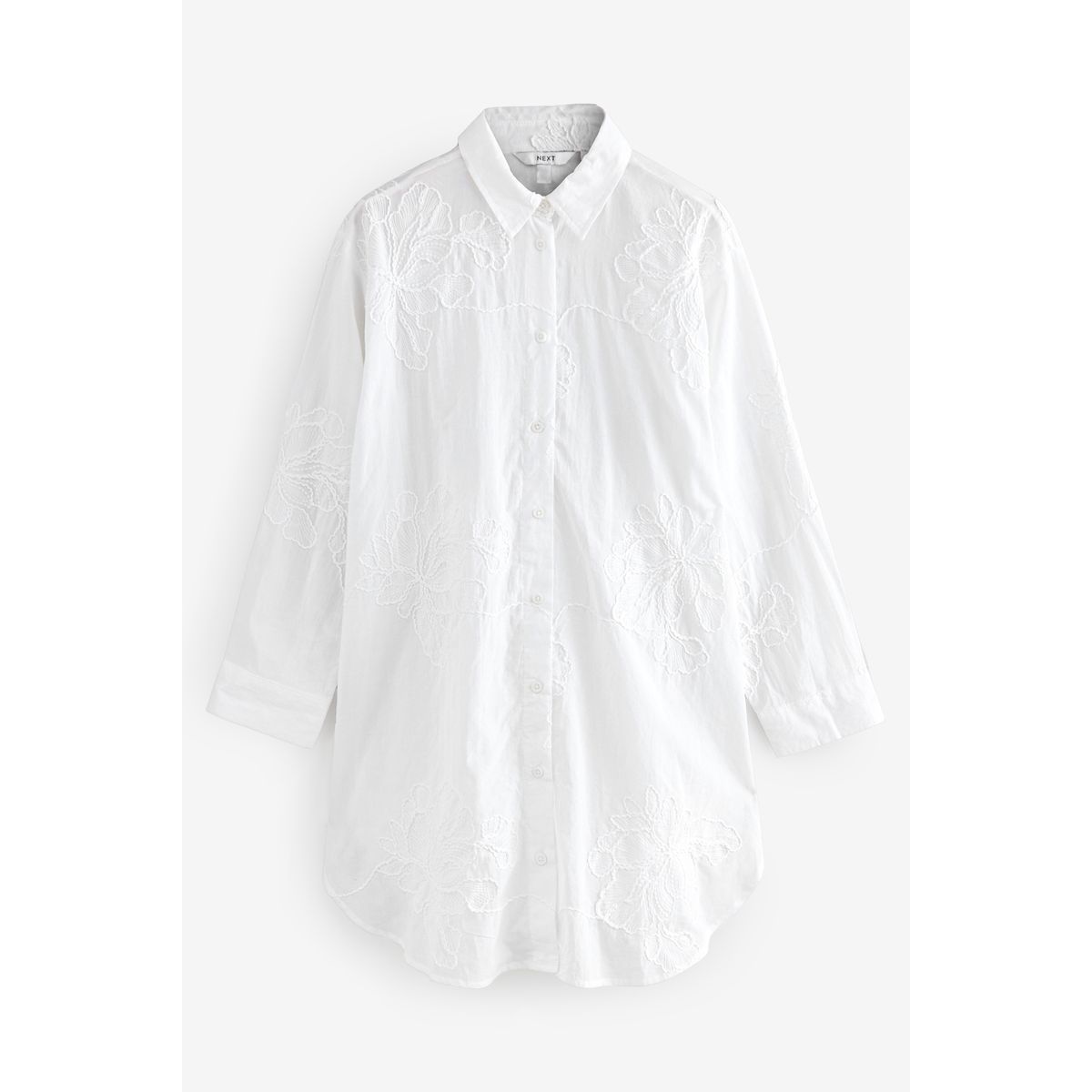 Chemise imprimée texturé à broderie cornely, NEXT