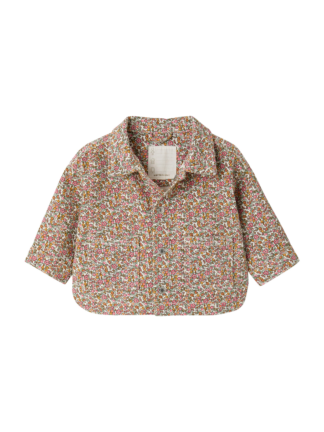 Veste bébé pressionnée coton, VERTBAUDET
