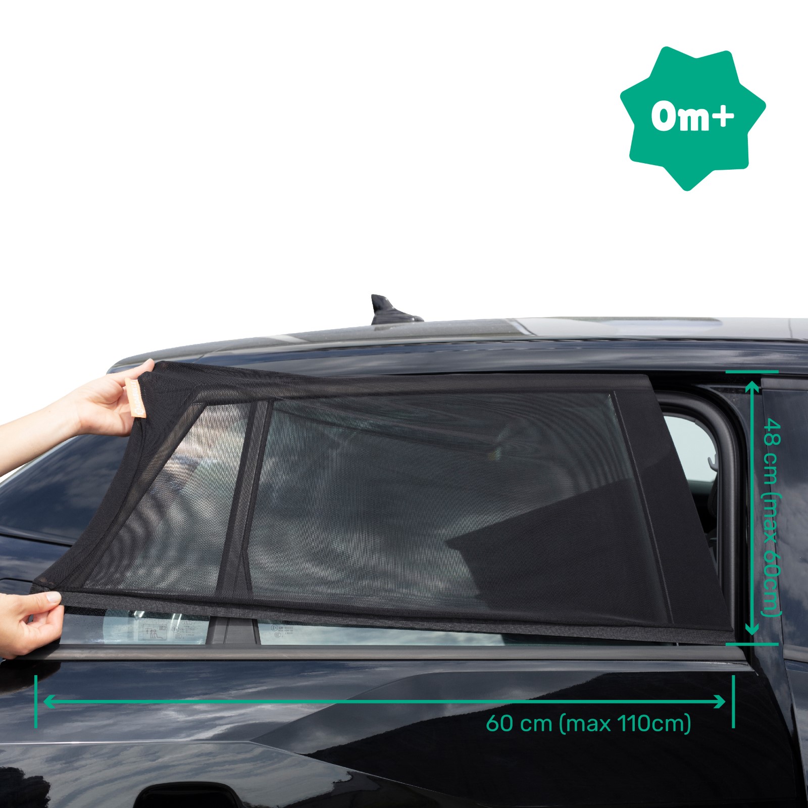 Lot De 2 Chaussettes Pare-Soleil Badabulle Pour Vitres Arrière Voiture - Taille Universelle, Anti-UV