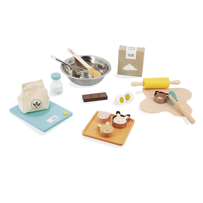 Dinette Velcro - Cook & Scratch - Dinette en bois - Djeco Dinette Velcro - Cook & Scratch - Dinette en bois - Djeco