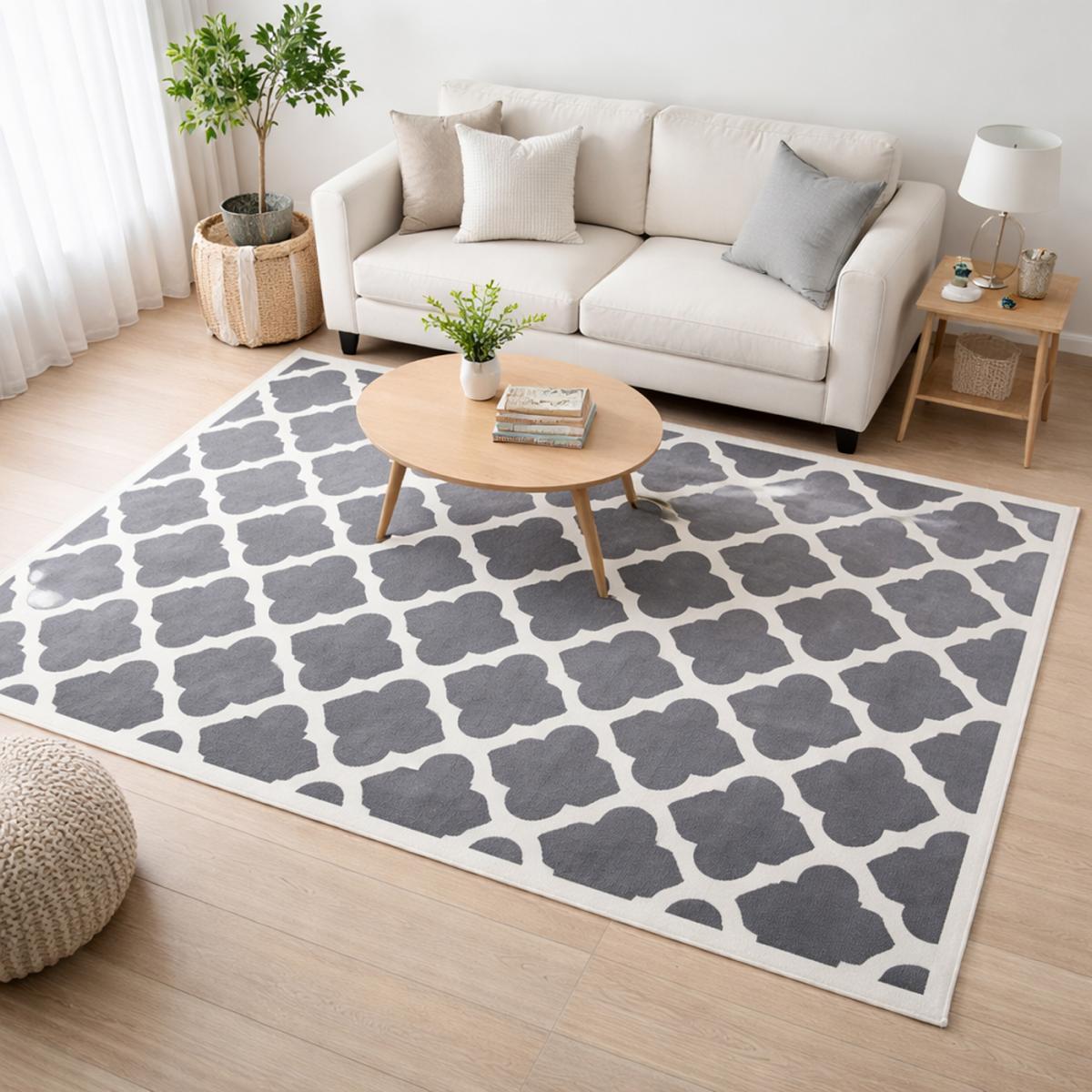 Tapis salon et chambre tissé motif géométrique LYN1 STYLE, UN AMOUR DE TAPIS