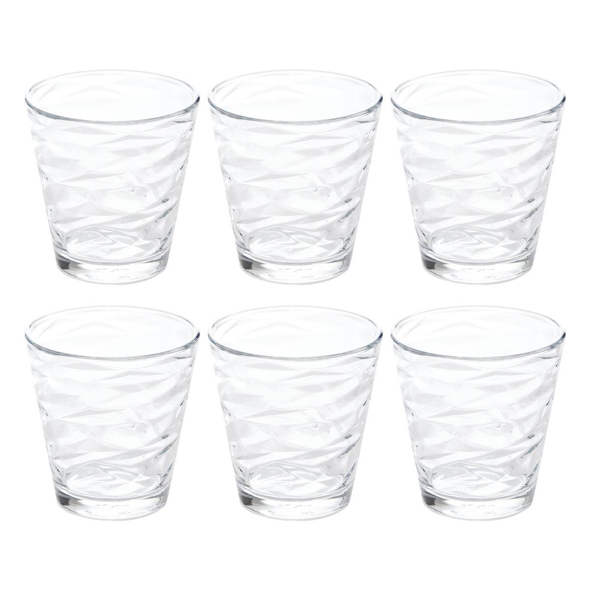 Lot de 6 verres PEDR'EAU, ATMOSPHERA