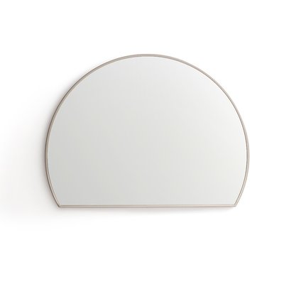 Miroir demi-cercle nickel satiné H60cm, Caligone AM.PM