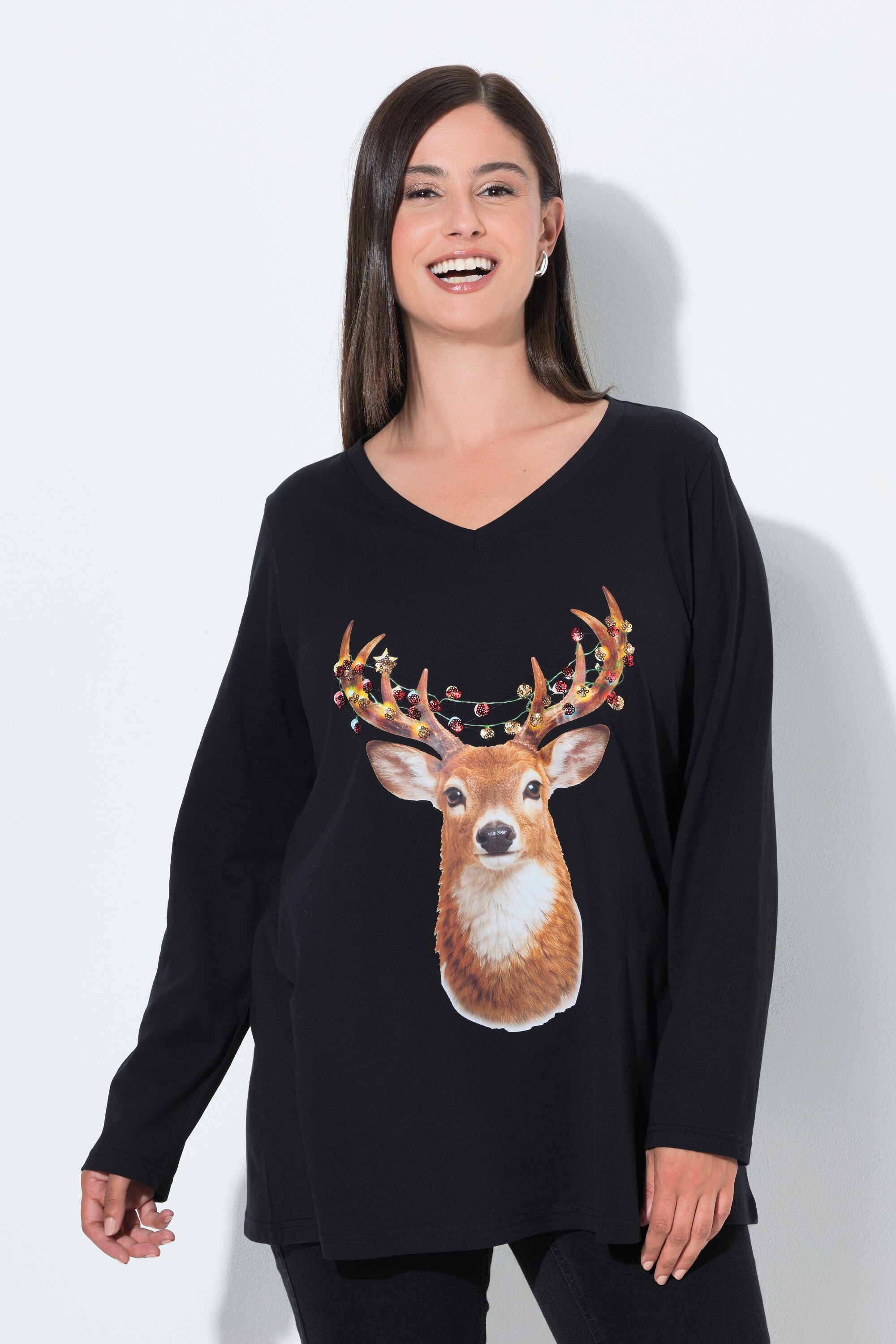 T-shirt de Noël, motif animal, ULLA POPKEN