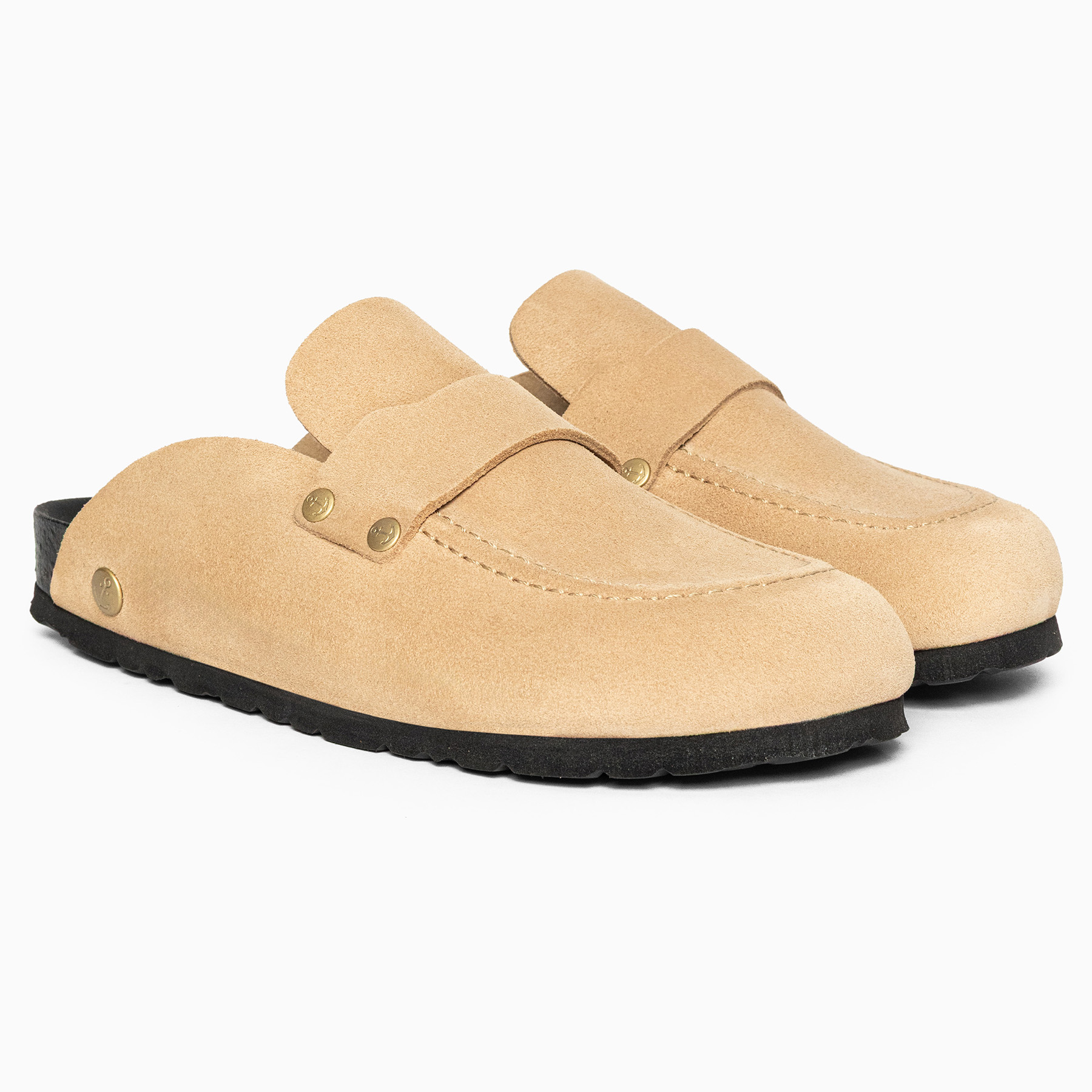 Sabots MILKY en cuir suédé pour femme, BAYTON