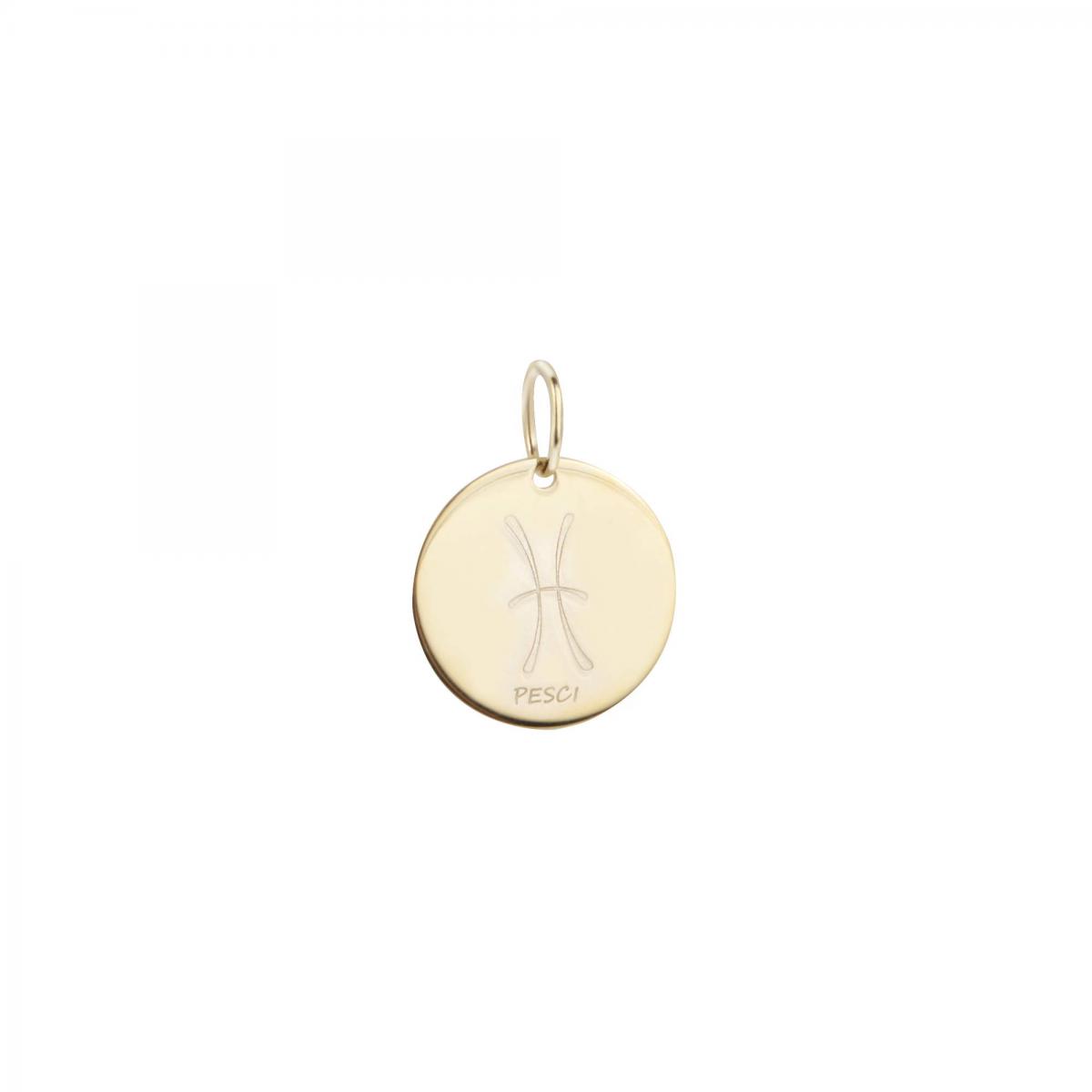 Pendentif En Or Jaune 375 Classic, BLUESPIRIT