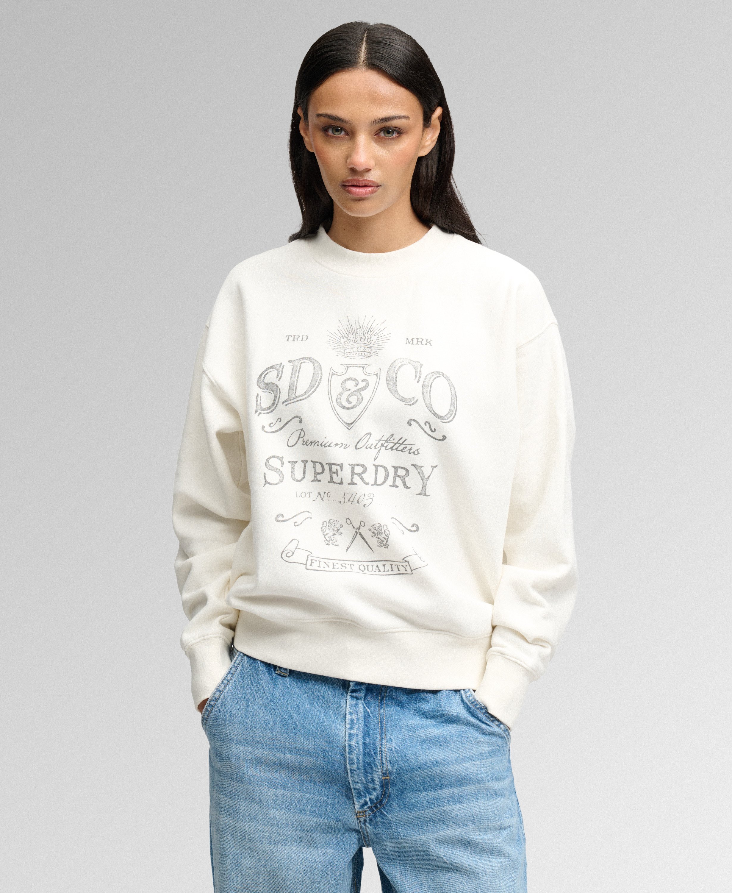 Sweatshirt Col Rond Vintage Workwear, SUPERDRY
