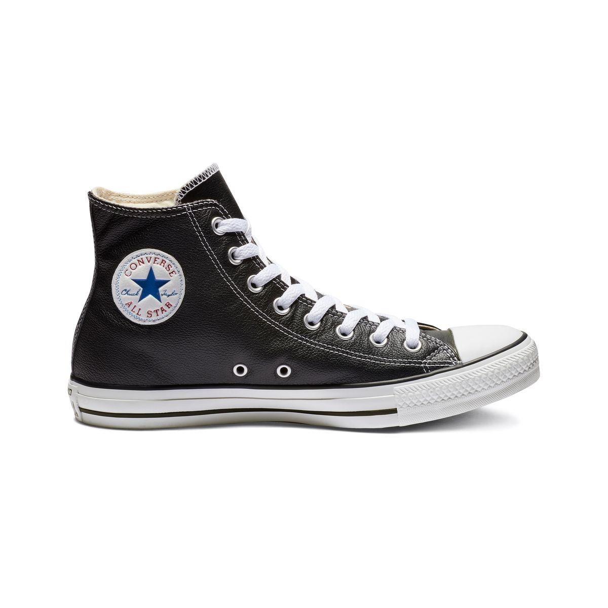 Converse cuir noir femme La Redoute