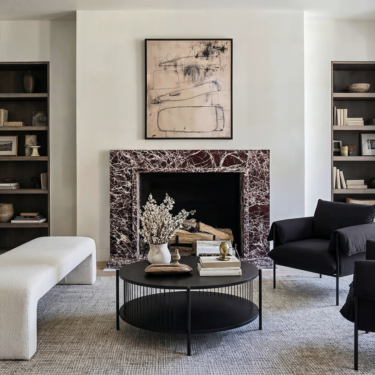 Hartley Rope Detailing Round Oak Coffee Table, ÉDITÉ