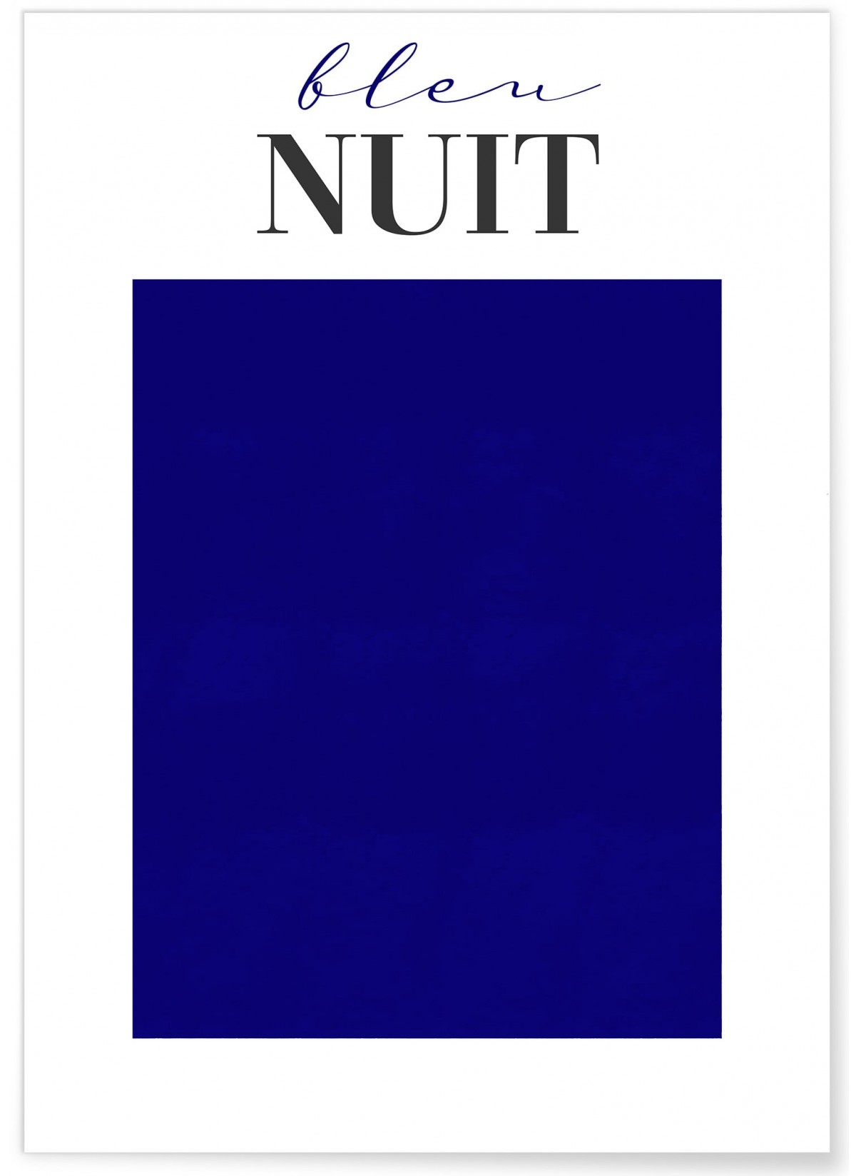 Affiche Bleu Nuit, L'AFFICHERIE