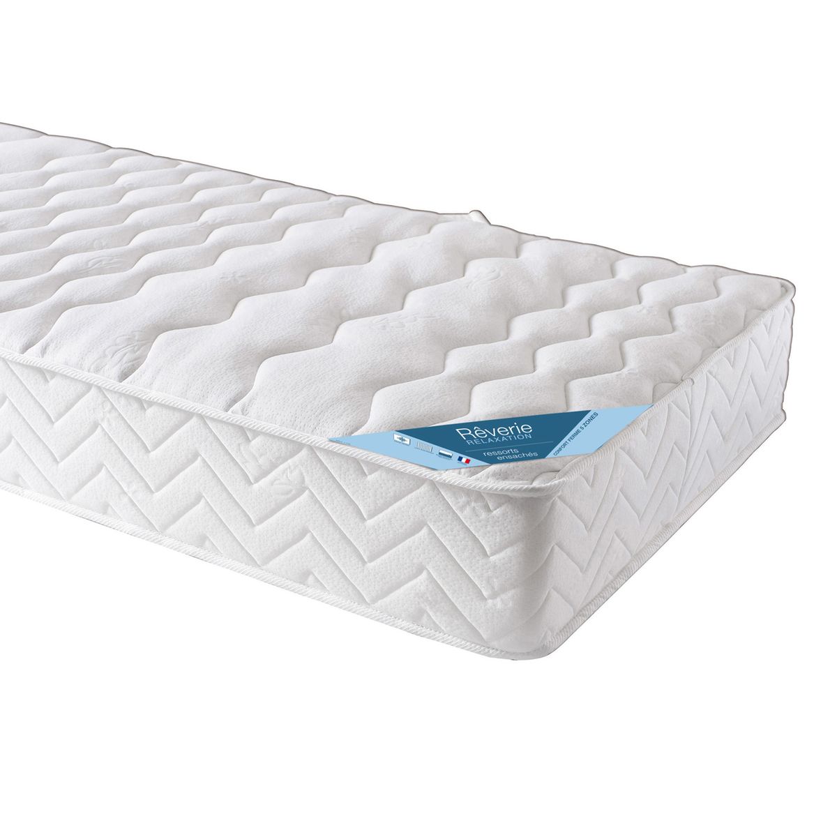 matelas a ressorts ensaches 5 zones, confort ferme