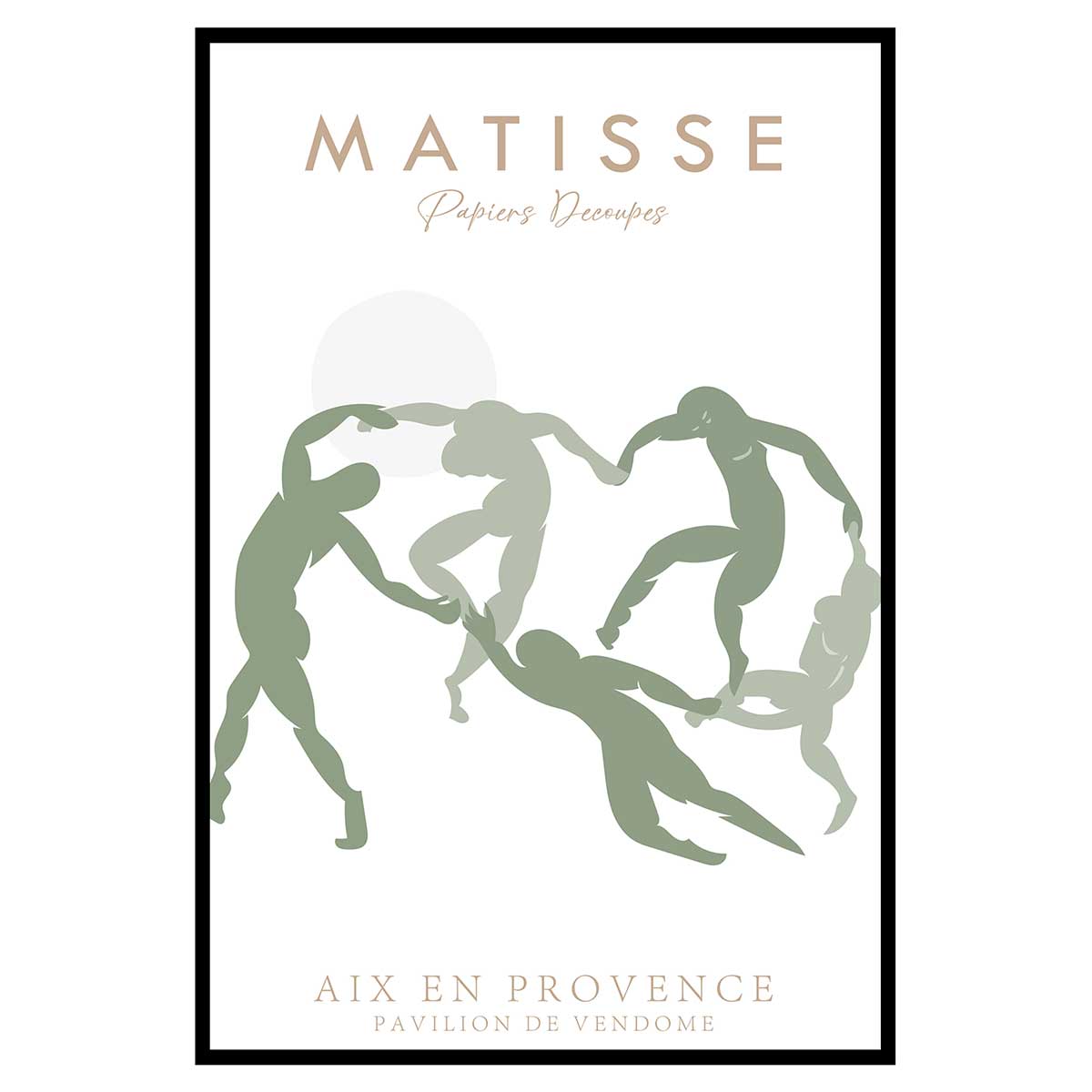 Affiche encadrée danseurs abstraits matisse, HEXOA