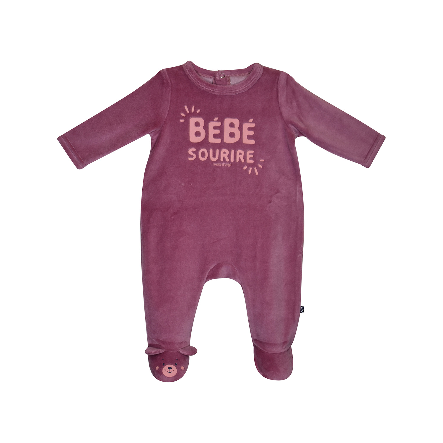Dors bien manoa velours rase pont dos bebe, SUCRE D'ORGE