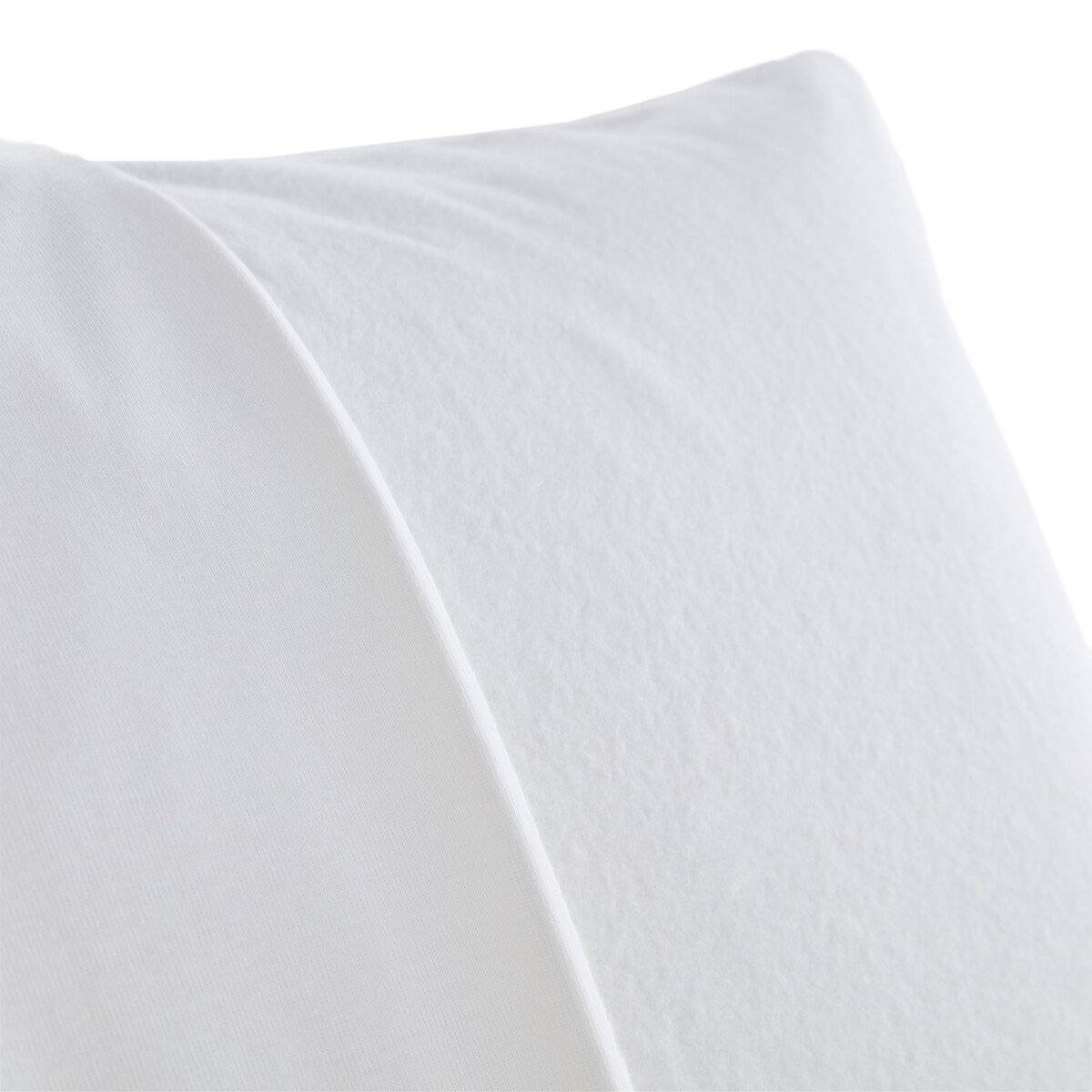 Lot de 2 sous-taies oreiller cretonne pur coton Couleur blanc La Redoute  Interieurs