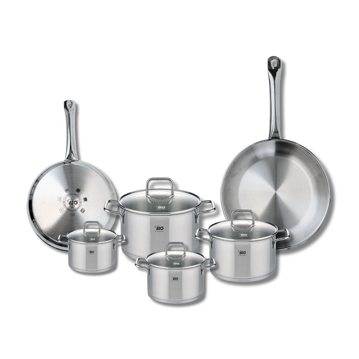 2 poêles 24/28cm + 4 faitouts 12/14/16/20cm PROFI CITRIN, ELO