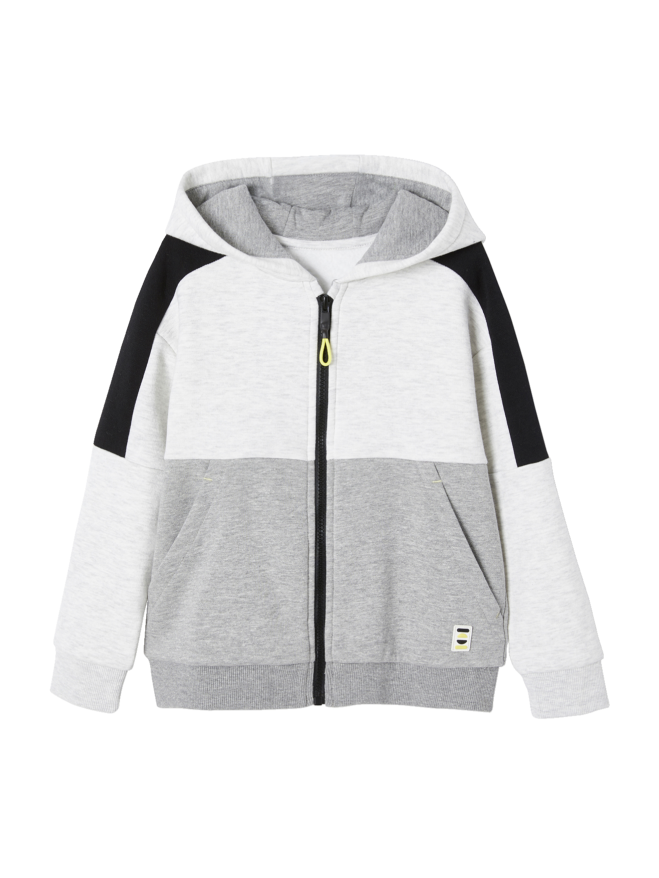 Sweat Garçon Zippé à Capuche Sport - Anthracite, Garçon