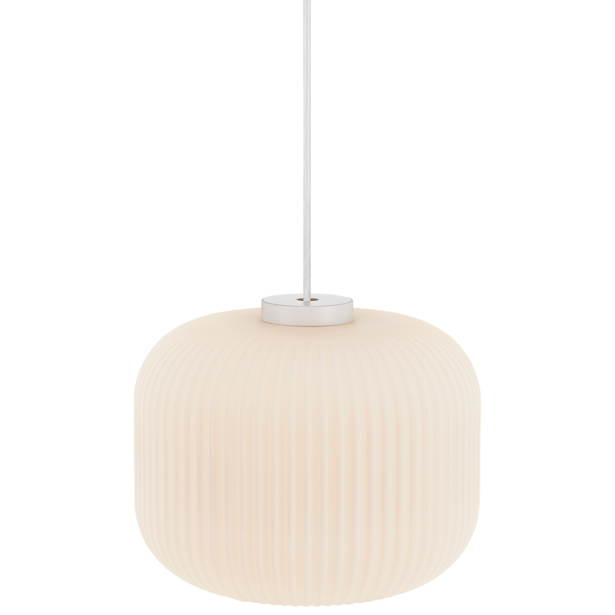 Suspension émet une lumière douce en verre strié, MILFORD 30, NORDLUX