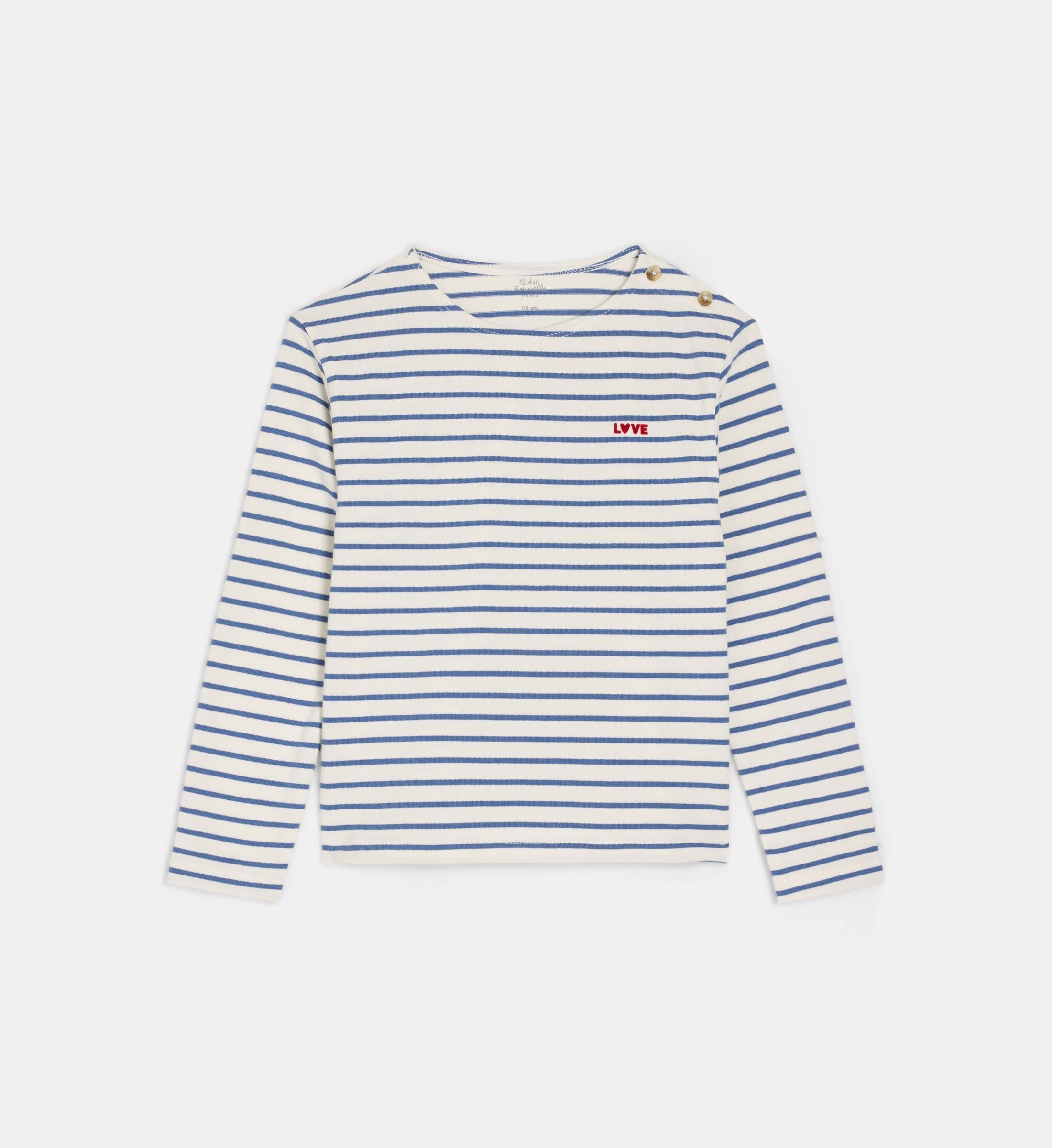 T-shirt droit talenzou kids rayures coton, CADET ROUSSELLE