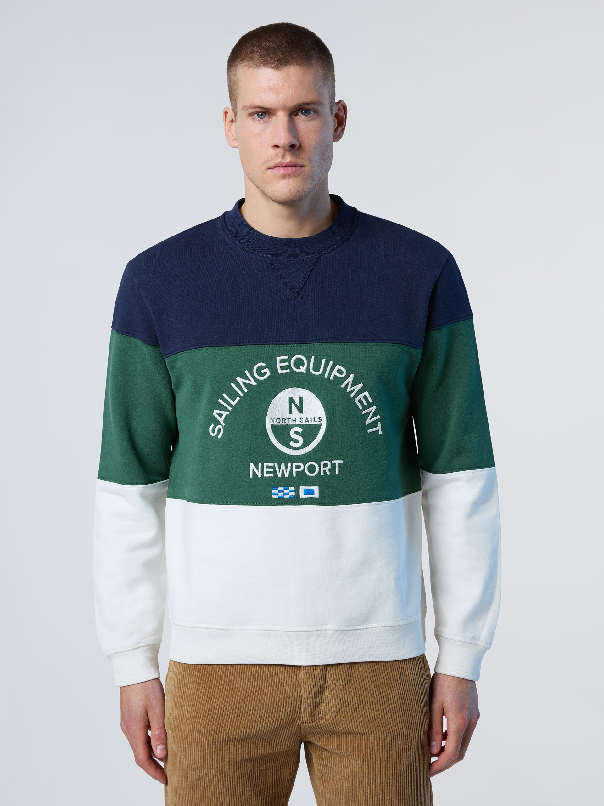 Sweat-shirt color-block brodé, NORTH SAILS