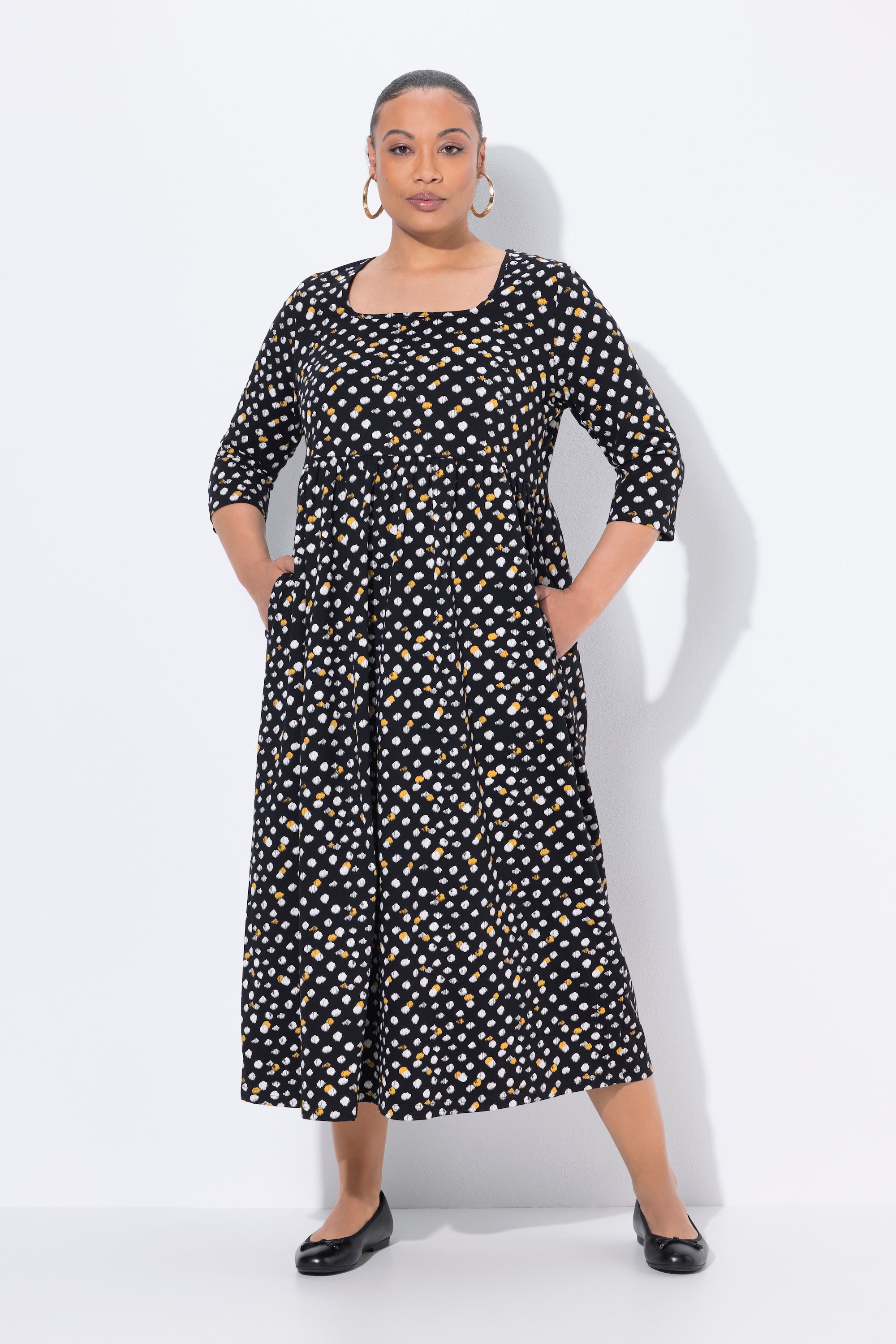 Robe maxi motif à pois, ULLA POPKEN